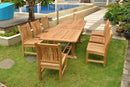 Anderson Teak Bahama Sahara 9-Pieces 8' Rectangular Dining Set Set-81