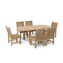 Anderson Teak Bahama Sahara 7-Pieces 8' Rectangular Dining Set Set-82