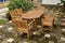 Anderson Teak Bahama Sahara 7-Pieces 78" Oval Dining Set Set-83