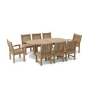 Anderson Teak Bahama Sahara 9-Pieces 78" Oval Dining Set Set-84