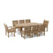 Anderson Teak Bahama Sahara 9-Pieces 78" Oval Dining Set Set-84