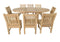 Anderson Teak Bahama Sahara 9-Pieces 87" Oval Dining Set Set-85