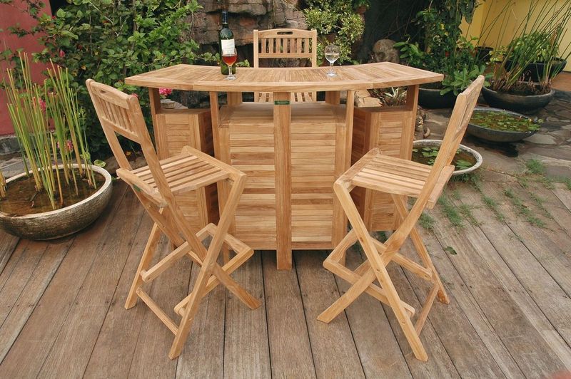 Anderson Teak Altavista 5-Pieces Bar Set Set-20