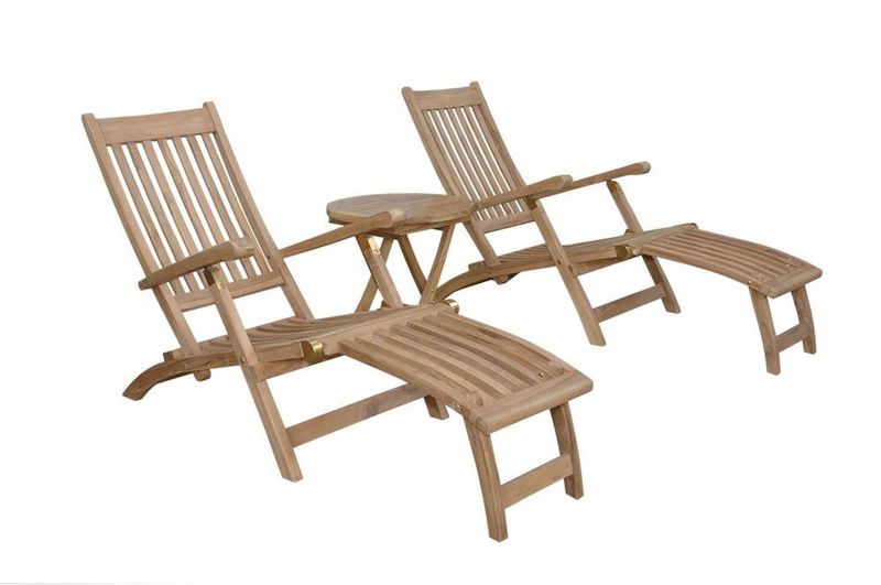 Anderson Teak Tropicana Montage 3-Pieces Steamer Set SET-275