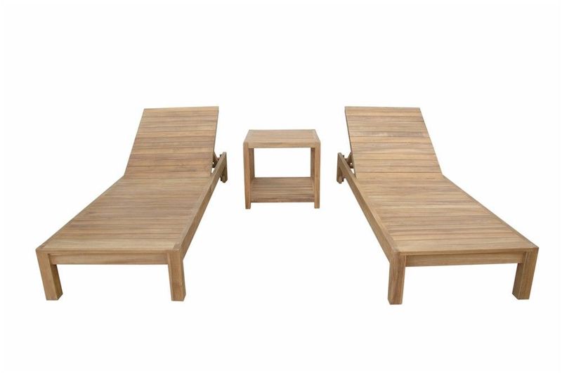 Anderson Teak South Bay Glenmore 3-Pieces Lounger Set SET-276