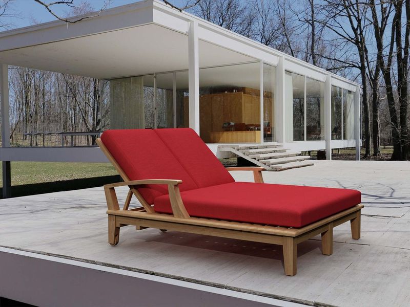 Anderson Teak Brianna Double Sun Lounger with Arm SL-209