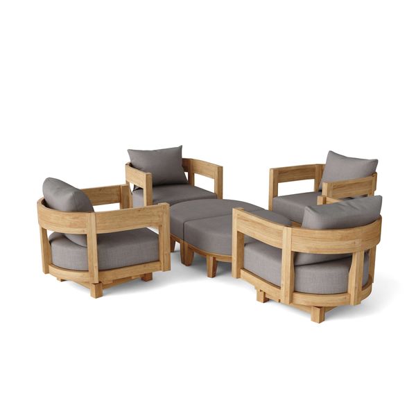 Anderson Teak Coronado 6 Pieces Deep Seating Set Set-174