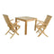 Anderson Teak Bahama Classic 3-Pieces Bistro Table Set-18