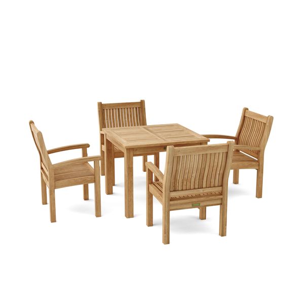 Anderson Teak Bahama Sahara 5-Pieces Bistro Table Set-02