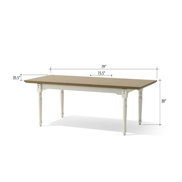 Anderson Teak Chenon Extension Dining Table TBX-7990DT