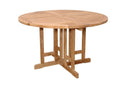 Anderson Teak Butterfly 47" Round Folding Table TBF-047BR