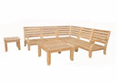 Anderson Teak Riviera Luxe 7-Pieces Modular Set with Square Tables Set-96