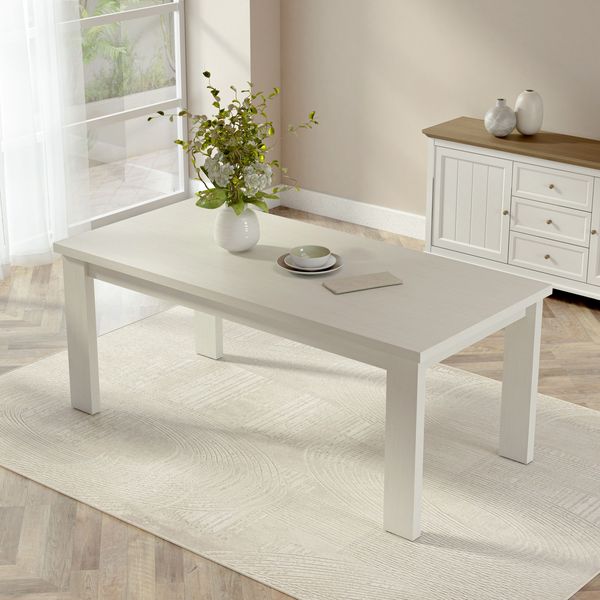 Anderson Teak Brentford Dining Table - White TB-BW-19090