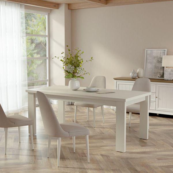 Anderson Teak Brentford Dining Table - White TB-BW-19090