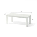 Anderson Teak Brentford Dining Table - White TB-BW-19090