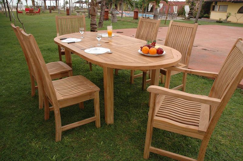 Anderson Teak Bahama Chicago 7-Pieces Dining Set A Set-29