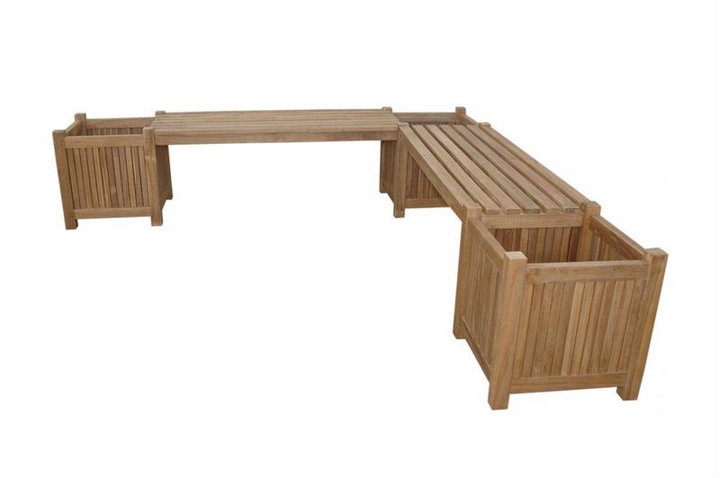 Anderson Teak Planter Bench (2 bench + 3 planter box) BH-7121PL