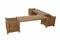 Anderson Teak Planter Bench (2 bench + 3 planter box) BH-7121PL