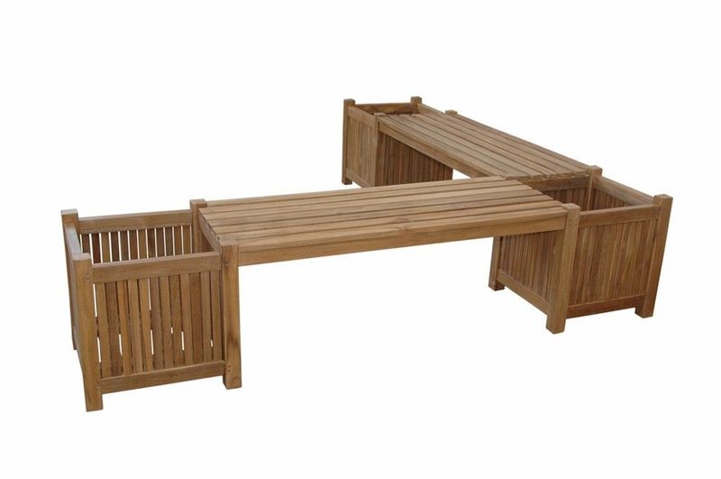 Anderson Teak Planter Bench (2 bench + 3 planter box) BH-7121PL