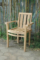 Anderson Teak Classic Stackable Armchair (Fully Built & 4 pcs in a box) CHS-011A