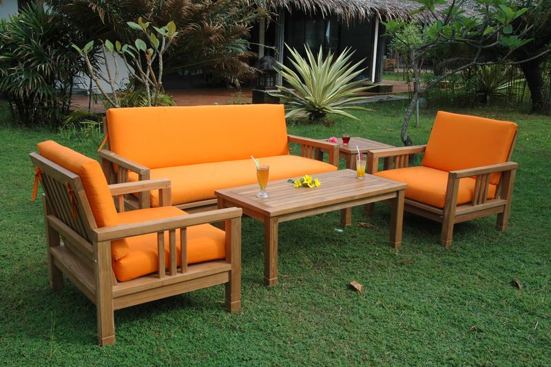 Anderson Teak SouthBay Deep Seating 5-Pieces Conversation Set B SET-252