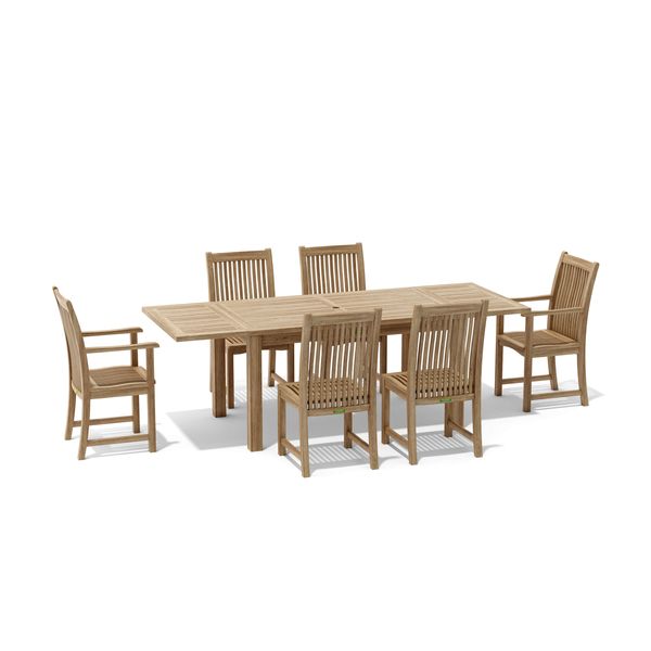 Anderson Teak Bahama Chicago 7-Pieces Dining Set Chair B Set-14