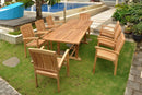 Anderson Teak Bahama Stackable Sahara 9-Pieces Rectangular Dining Set B Set-80