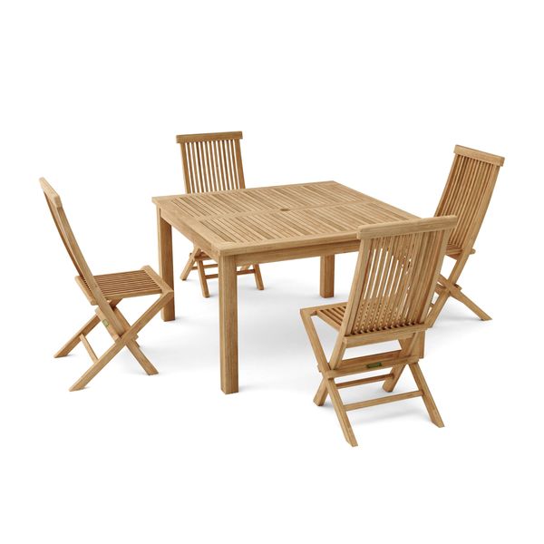 Anderson Teak Windsor Classic 5-Pieces Folding Dining Chair Set-62