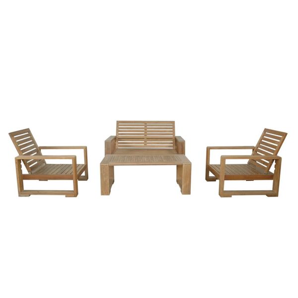 Anderson Teak Capistrano 5-Piece Deep Seating Loveseat Collection Set-141