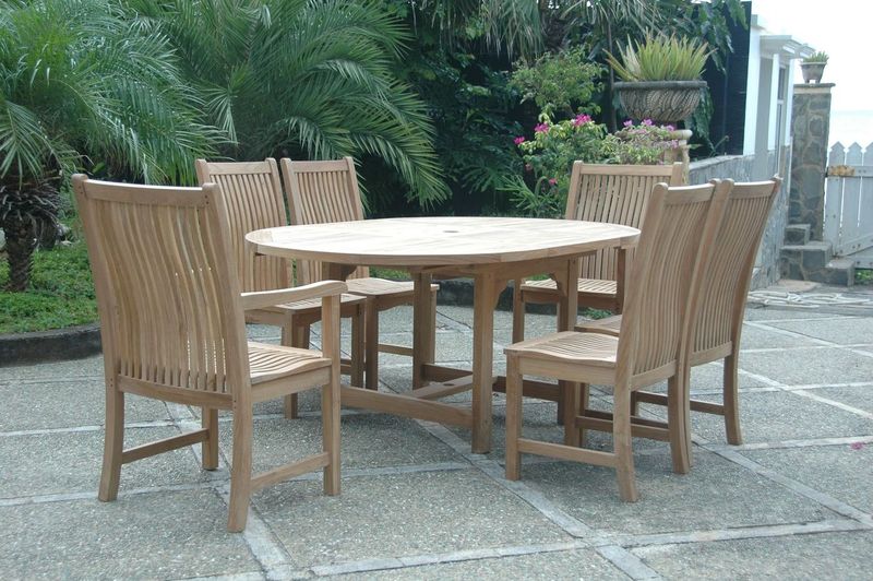 Anderson Teak Bahama Chicago 7-Pieces Dining Chair C Set-07