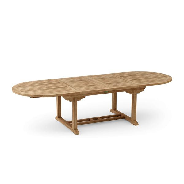 Anderson Teak Bahama 117" Oval Extension Table w/ Double Extensions TBX-117VD