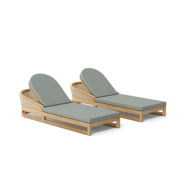 Anderson Teak SET-339 2-pc Catania Sun Lounger SET-339