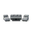 Anderson Teak SET-903-AL 6-pc Granada Aluminum Deep Seating SET-903-AL