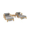 Anderson Teak SET-323 5-pc Palermo Deep Seating SET-323