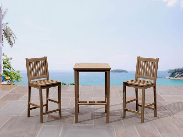 Anderson Teak Bahama Avalon 3-Pieces Square Bar Set Set-10