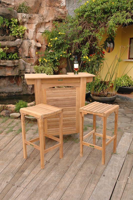 Anderson Teak Montego 3-Pieces Bar Set Set-49