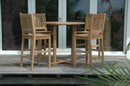 Anderson Teak Bahama Avalon 5-Pieces Round Bar Set Set-09