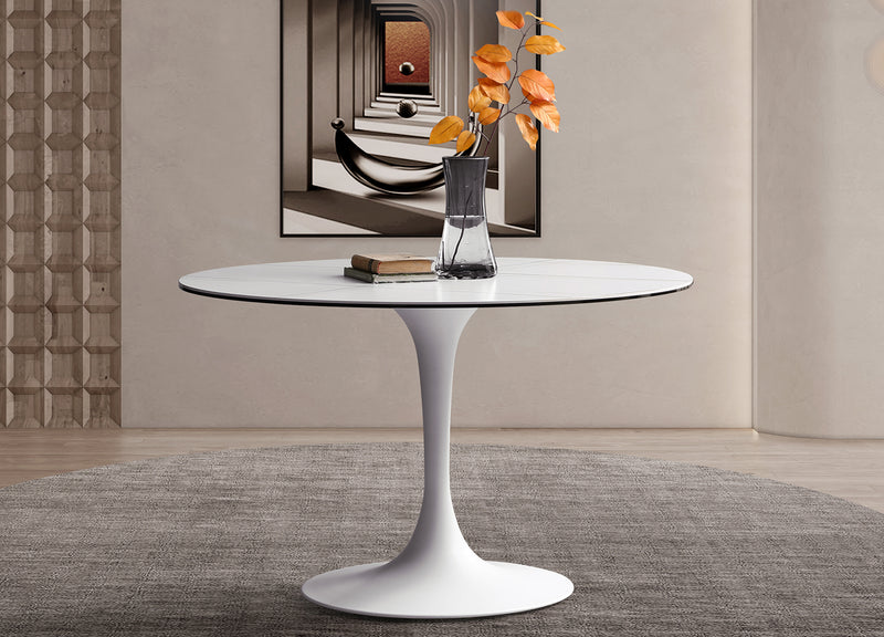 Whiteline Modern Living Amarosa Round Dining Table DT1719