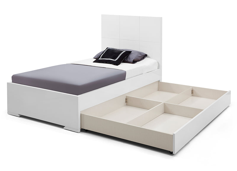 Whiteline Modern Living Anna Twin Trundle Bed BT1207T