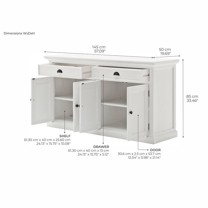 NovaSolo Halifax Classic Buffet White B127