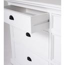 NovaSolo Halifax 6 Drawer Double Dresser in Pure White B182