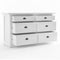 NovaSolo Halifax 6 Drawer Double Dresser in Pure White B182