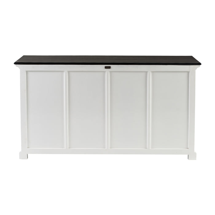 NovaSolo Halifax Contrast Buffet with 4 Baskets In Classic White & Black B189CT