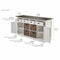 NovaSolo Halifax Contrast Buffet with 4 Baskets In Classic White & Black B189CT