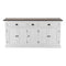 NovaSolo Halifax Accent Buffet In White Distress & Deep Brown B190TWD