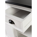 NovaSolo Halifax Contrast Buffet with 4 Doors 3 Drawers In Classic White & Black B191CT