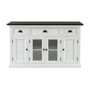 NovaSolo Halifax Contrast Buffet with 4 Doors 3 Drawers In Classic White & Black B191CT