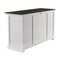 NovaSolo Halifax Contrast Buffet with 4 Doors 3 Drawers In Classic White & Black B191CT