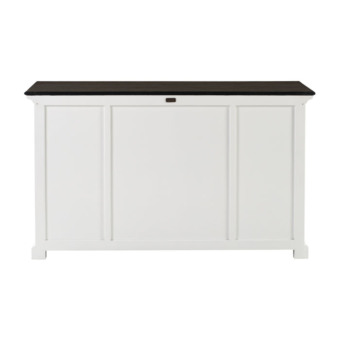 NovaSolo Halifax Contrast Buffet with 4 Doors 3 Drawers In Classic White & Black B191CT