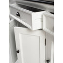 NovaSolo Halifax Contrast Buffet with 4 Doors 3 Drawers In Classic White & Black B192CT